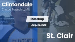 Matchup: Clintondale vs. St. Clair 2018