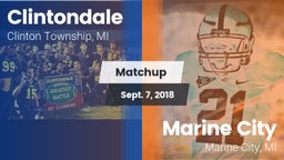 Matchup: Clintondale vs. Marine City  2018