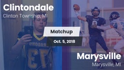 Matchup: Clintondale vs. Marysville  2018