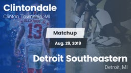 Matchup: Clintondale vs. Detroit Southeastern  2019
