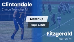 Matchup: Clintondale vs. Fitzgerald  2019