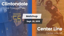 Matchup: Clintondale vs. Center Line  2019