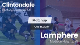 Matchup: Clintondale vs. Lamphere  2019
