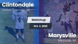 Matchup: Clintondale vs. Marysville  2020