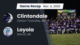 Recap: Clintondale  vs. Loyola  2020