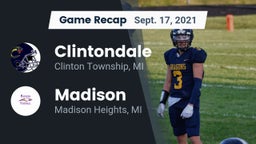 Recap: Clintondale  vs. Madison 2021