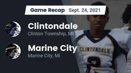 Recap: Clintondale  vs. Marine City  2021
