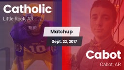 Matchup: Catholic vs. Cabot  2017