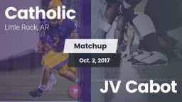 Matchup: Catholic vs. JV Cabot 2017