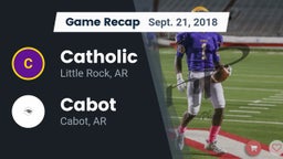 Recap: Catholic  vs. Cabot  2018