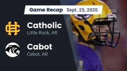 Recap: Catholic  vs. Cabot  2020