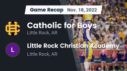 Recap: Catholic  for Boys vs. Little Rock Christian Academy  2022