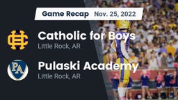 Recap: Catholic  for Boys vs. Pulaski Academy 2022