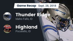 Recap: Thunder Ridge  vs. Highland  2018