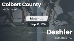 Matchup: Colbert County vs. Deshler  2016