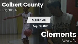 Matchup: Colbert County vs. Clements  2016