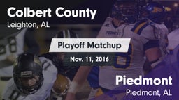Matchup: Colbert County vs. Piedmont  2016