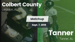 Matchup: Colbert County vs. Tanner  2018
