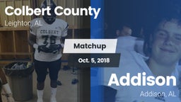 Matchup: Colbert County vs. Addison  2018