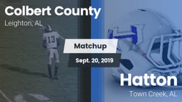 Matchup: Colbert County vs. Hatton  2019