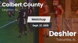 Matchup: Colbert County vs. Deshler  2019