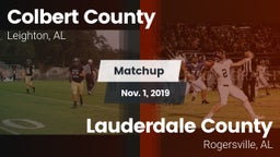 Matchup: Colbert County vs. Lauderdale County  2019