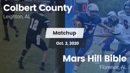 Matchup: Colbert County vs. Mars Hill Bible  2020