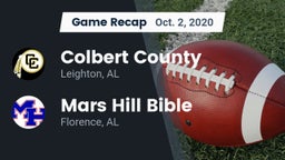 Recap: Colbert County  vs. Mars Hill Bible  2020