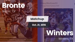 Matchup: Bronte vs. Winters  2016