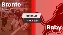 Matchup: Bronte vs. Roby  2017
