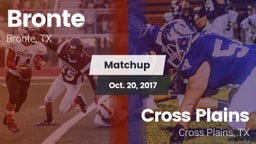 Matchup: Bronte vs. Cross Plains  2017