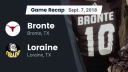 Recap: Bronte  vs. Loraine  2018