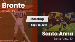 Matchup: Bronte vs. Santa Anna  2018