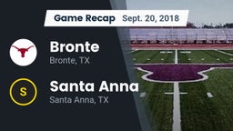 Recap: Bronte  vs. Santa Anna  2018