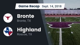 Recap: Bronte  vs. Highland  2018