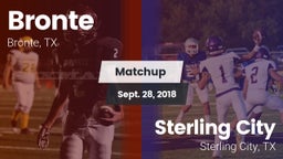 Matchup: Bronte vs. Sterling City  2018