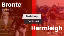 Matchup: Bronte vs. Hermleigh  2018