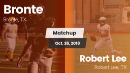Matchup: Bronte vs. Robert Lee  2018