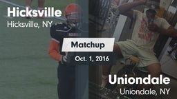 Matchup: Hicksville High vs. Uniondale  2016