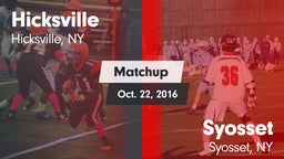 Matchup: Hicksville High vs. Syosset  2016