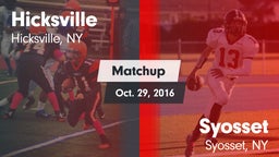Matchup: Hicksville High vs. Syosset  2016