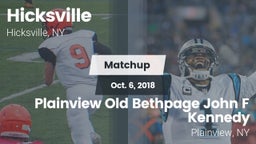 Matchup: Hicksville High vs. Plainview Old Bethpage John F Kennedy  2018