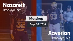 Matchup: Nazareth vs. Xaverian  2016
