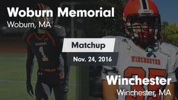 Matchup: Woburn Memorial vs. Winchester  2016