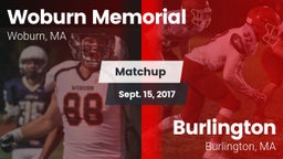 Matchup: Woburn Memorial vs. Burlington  2017