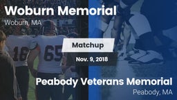 Matchup: Woburn Memorial vs. Peabody Veterans Memorial  2018