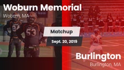 Matchup: Woburn Memorial vs. Burlington  2019