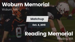 Matchup: Woburn Memorial vs. Reading Memorial  2019