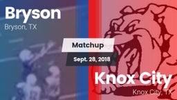 Matchup: Bryson vs. Knox City  2018