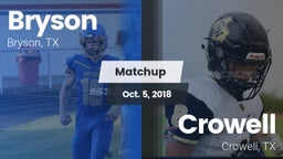 Matchup: Bryson vs. Crowell  2018